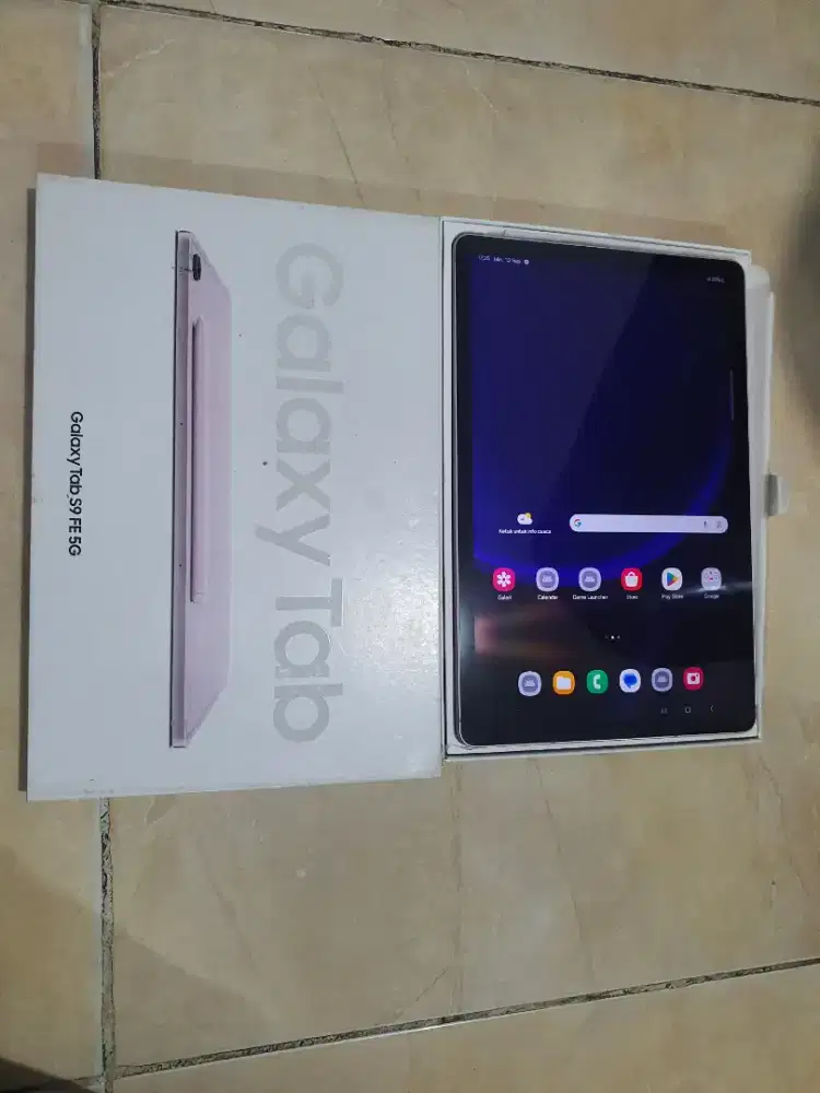 Samsung galaxy tab s9 FE 5G 6/128 mulus fullsett grs sein siap pakai