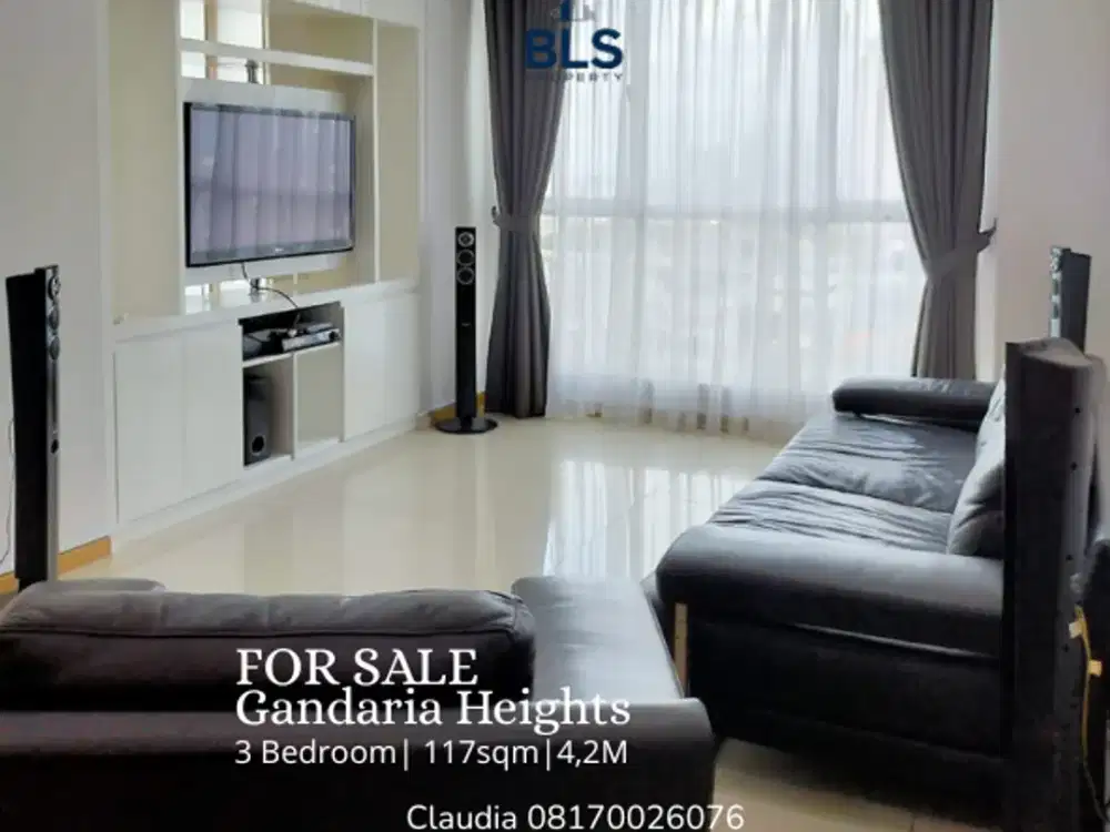 FOR SALE Apartment Gandaria Heights 3Bedroom