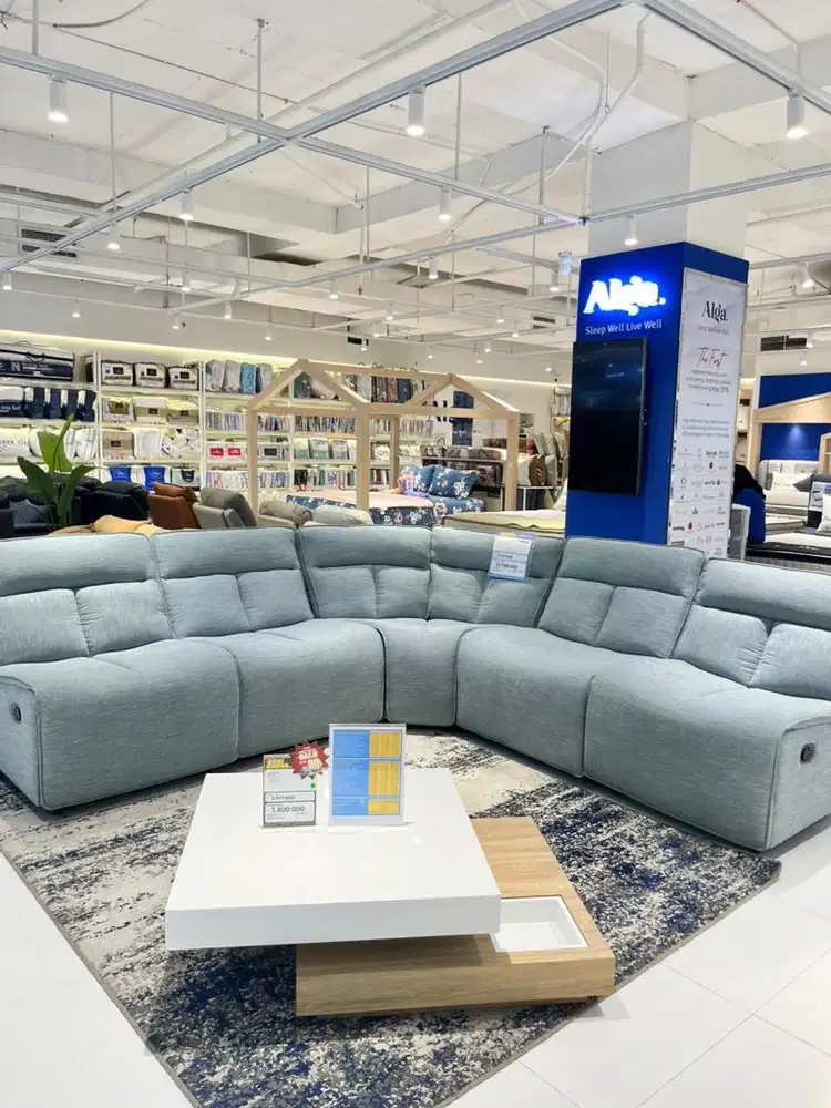 MODULAR SOFA 5 PCS GREY SANTA, BISA CICILAN 0%