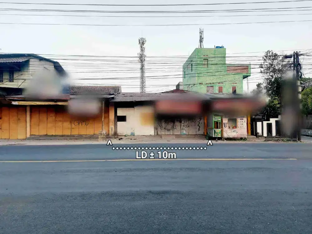 Ruang Usaha Non Aktif Strategis Tepi Jalan Raya Full Bangunan Hitung Tanah