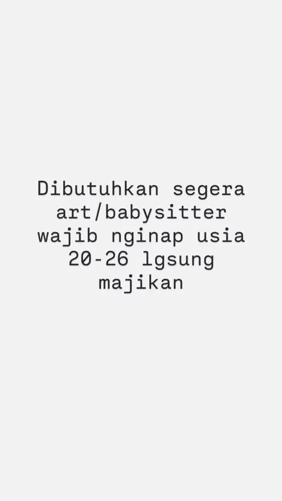 Di cari art /babysitter