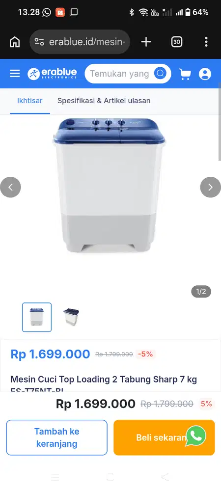 Mesin cuci Sharp