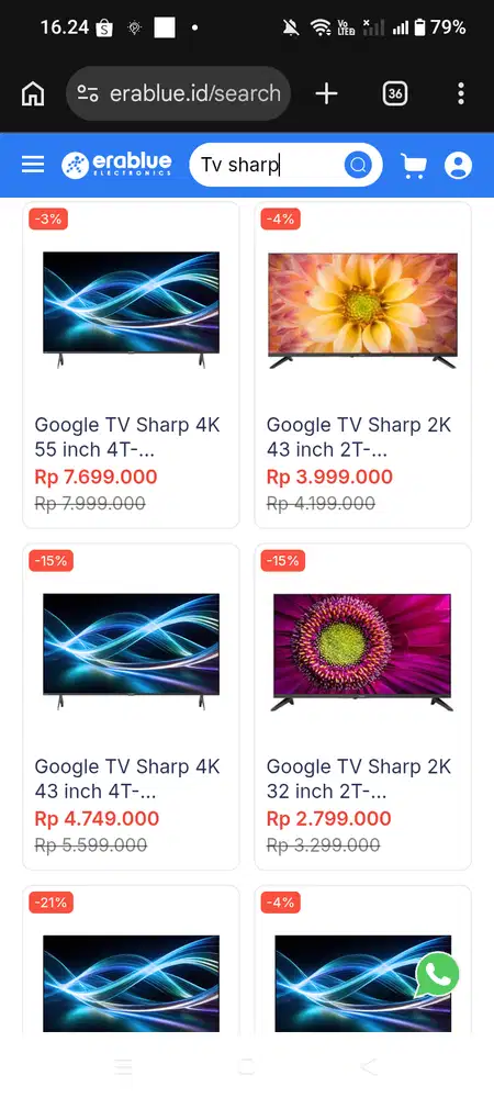 TV SHARP GOOGLE TV