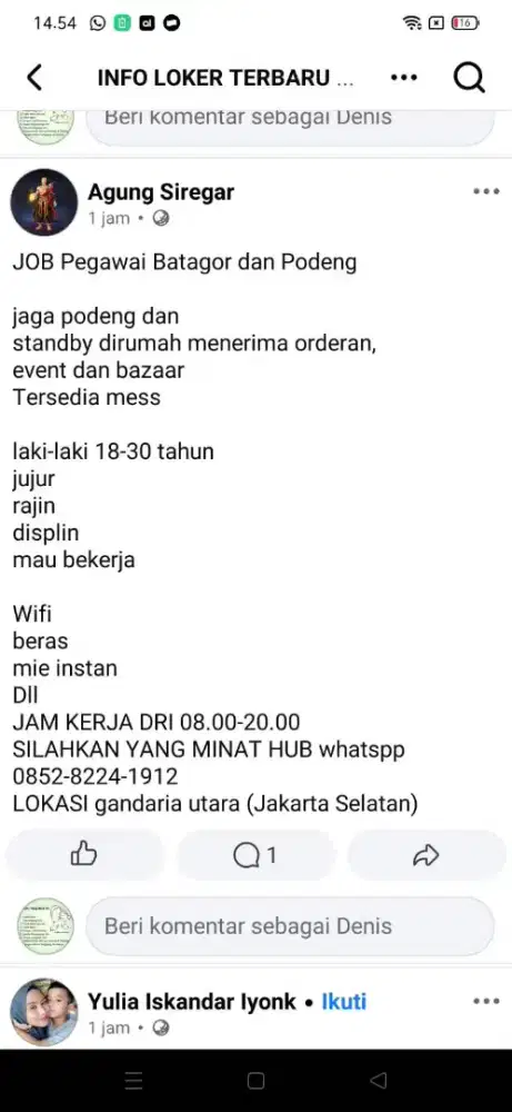 Kerja dirumah mess batagor & es podeng