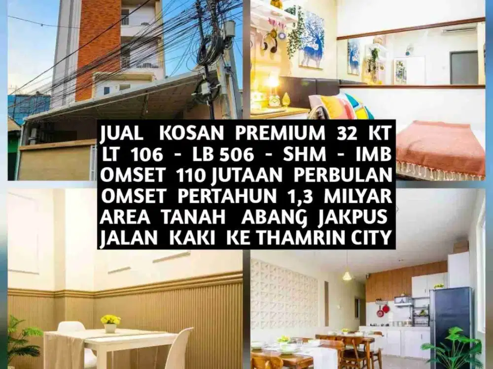 JUAL KOST KOSAN PFEMIUM TANAH ABANG JALAN KAKI KE THAMRIN CITY