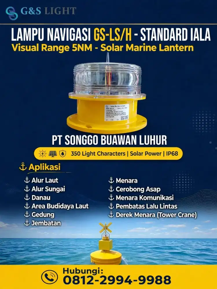 Lampu Buoy Laut Type GS-LS/H visual Range 5 Nautical Mile