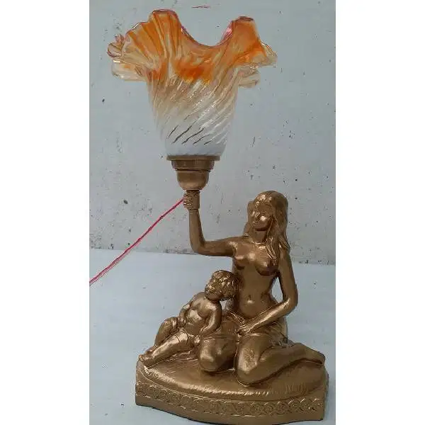 Vintage design Italiaan glass flowers lamp Murano glass era 50 an
