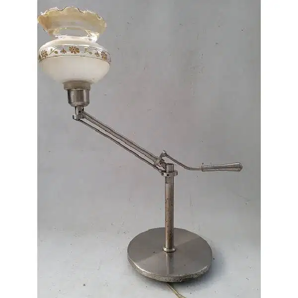 Vintage lampu meja Italian design warna chroom bisa di stel