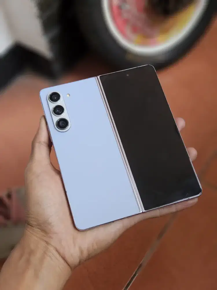 samsung z fold 5 12/512gb resmi sein blue lengkap