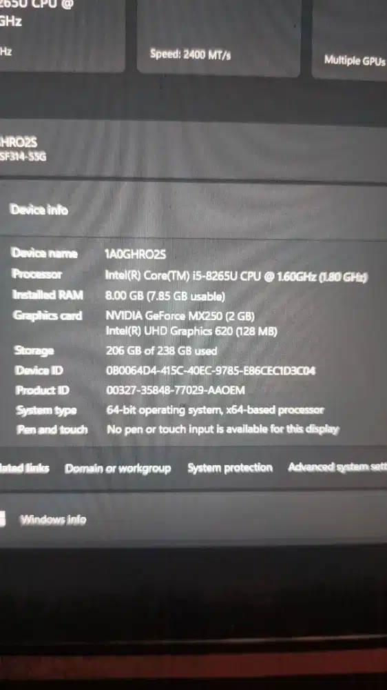 ACER SWIFT SF314-55G