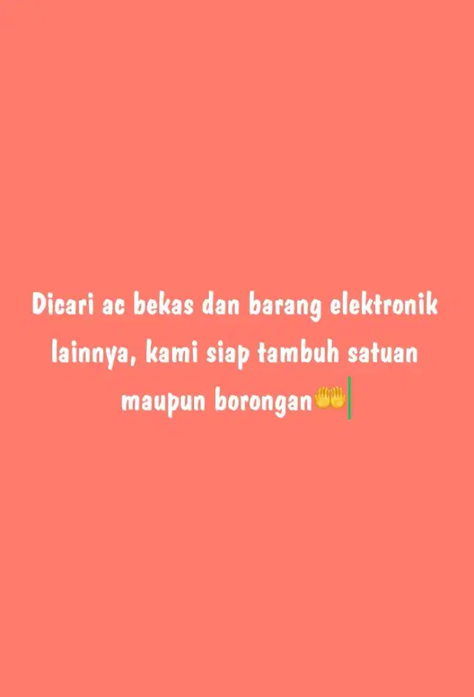 Ac bekas semua merk dan kondisi