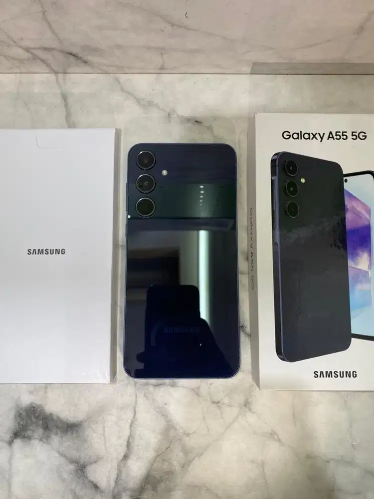 samsung A55 12/256 second lengkap & original bawaan