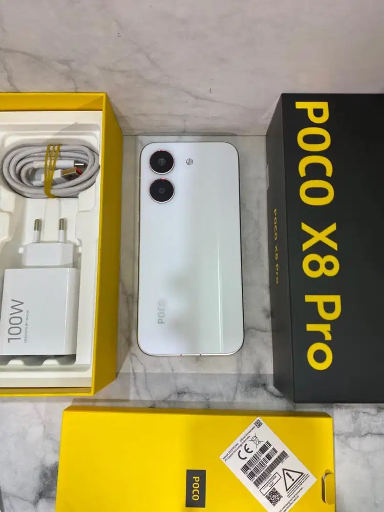 poco x8 pro 8/512 second lengkap & original bawaan