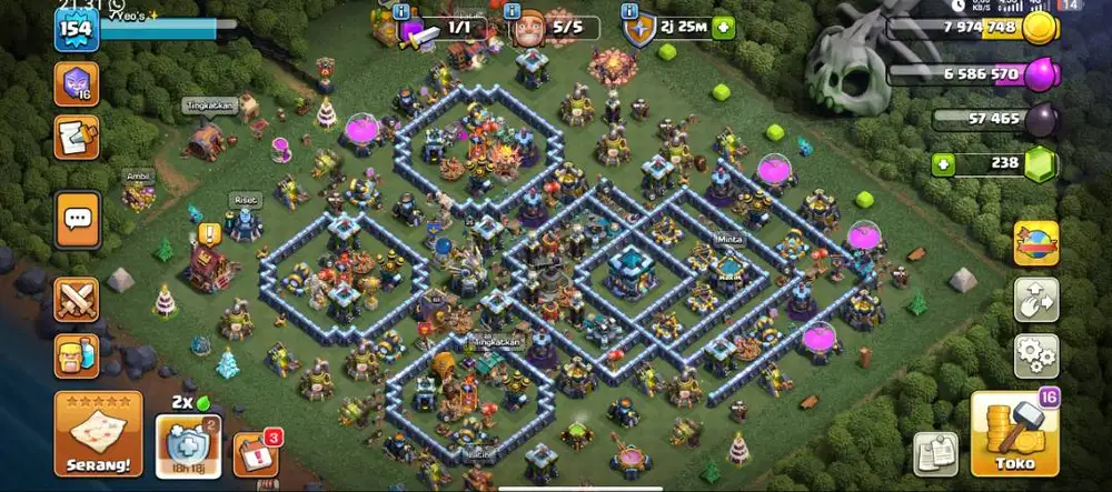 Akun COC Town Hell 13