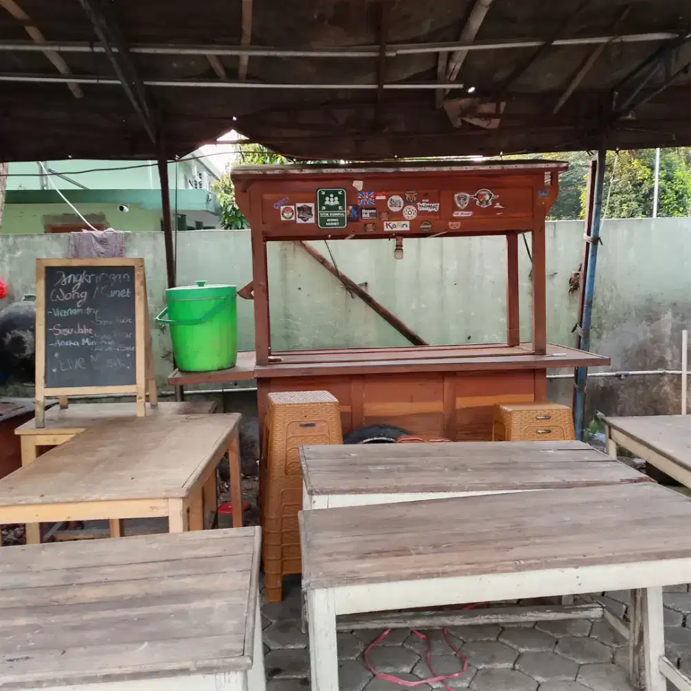 di jual gerobak angkringan beserta peralatan nya