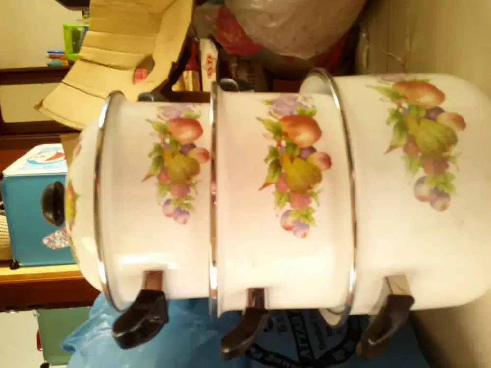 Panci susun 3 enamel