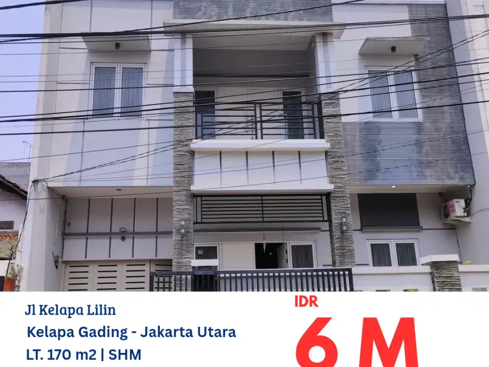 HFN0359 rumah 2 lantai bagus terawat masih dihuni Furnish di Kelapa Gading Jakarta Utara