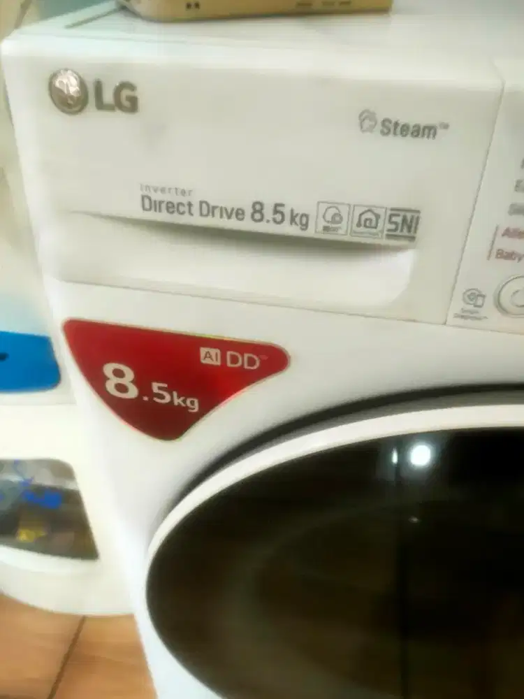 jual mesin cuci inverter otomatis no minus full ori LG 8,5 kg
