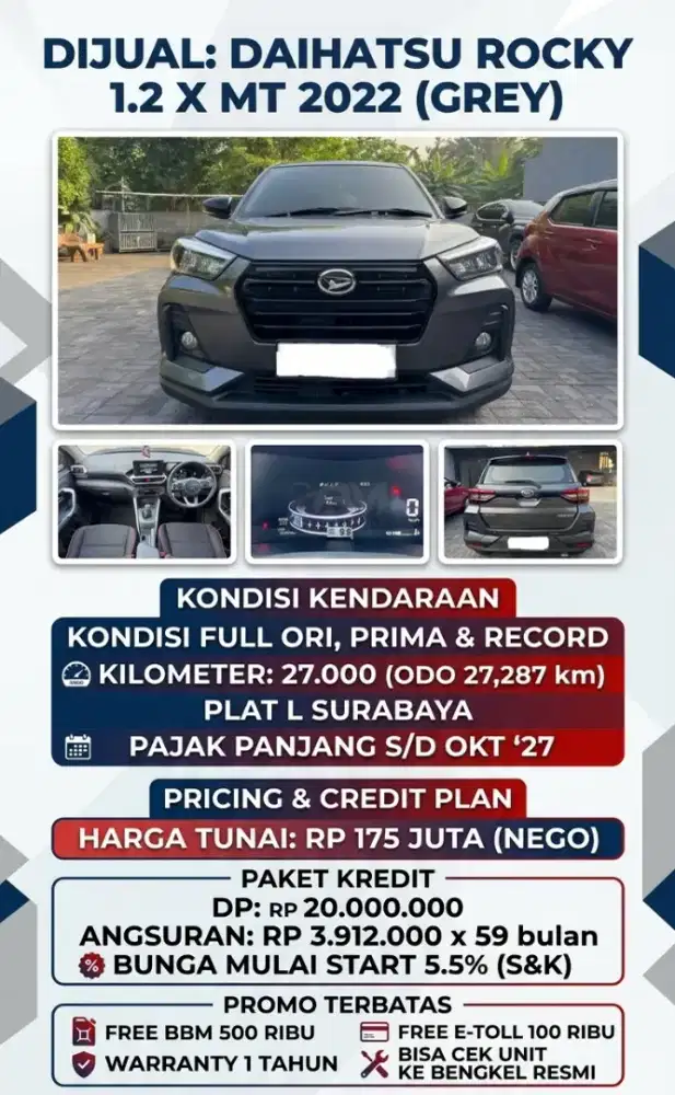 Daihatsu ROCKY 1.2 X MT 2022