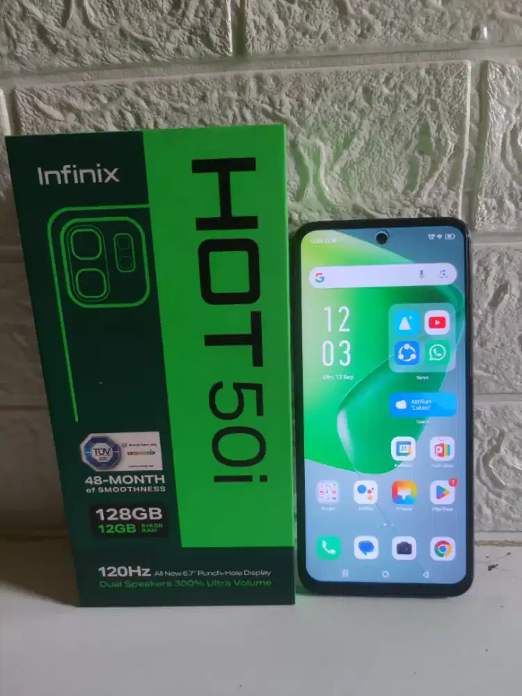 Infinix hot 50i fullset NFC 12/128