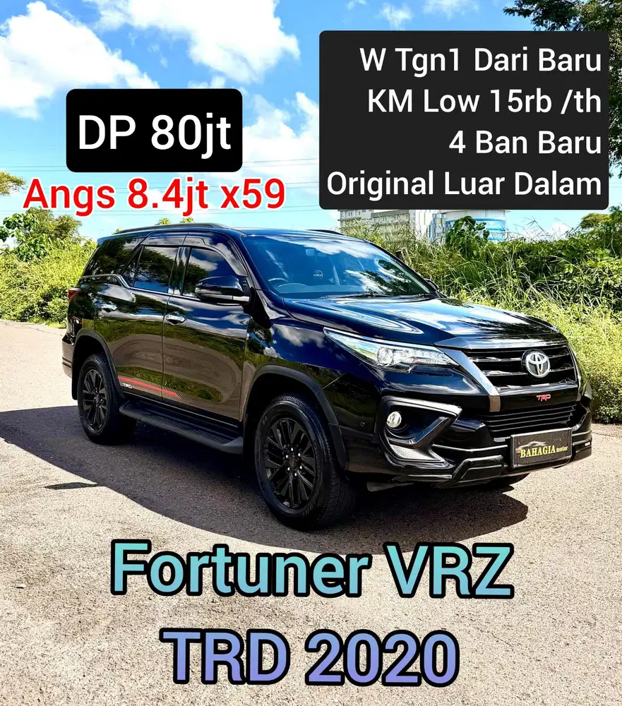 (Barcode Ada) Toyota Fortuner 2020 VRZ TRD Hitam 2021 Matic AT 2019