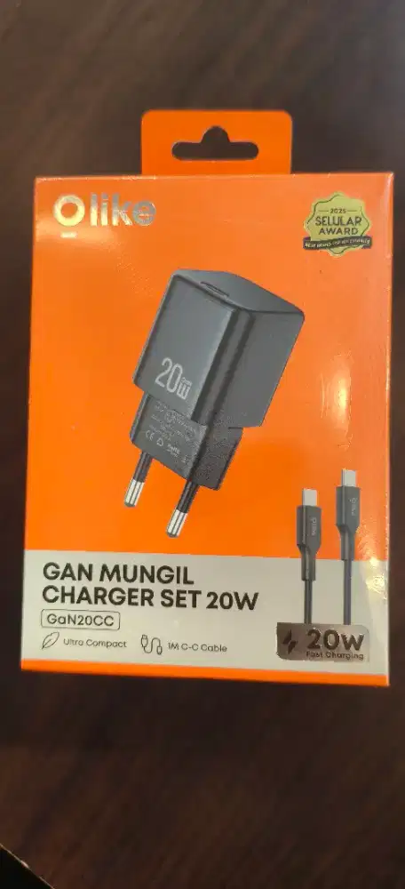 Olike GAN20Set Adapter Charger USB Type C With Kabel C