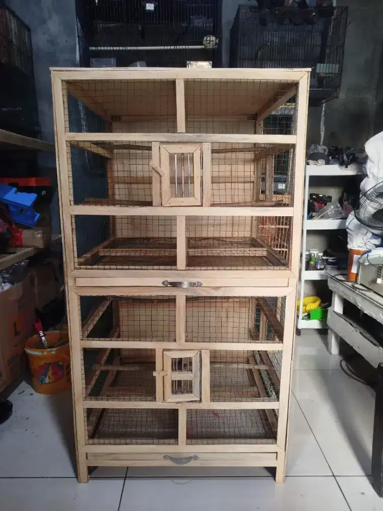 Sangkar burung 2 susun