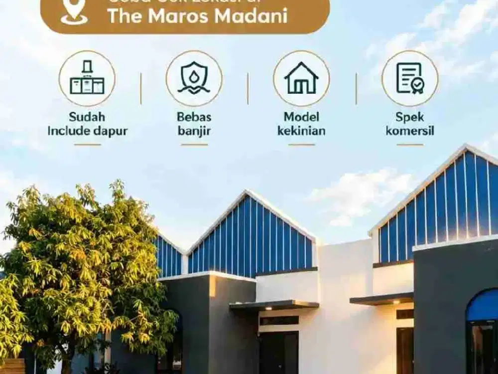 RUMAH SUBSIDI FASILITAS LENGKAP MONCONGLOE MAROS