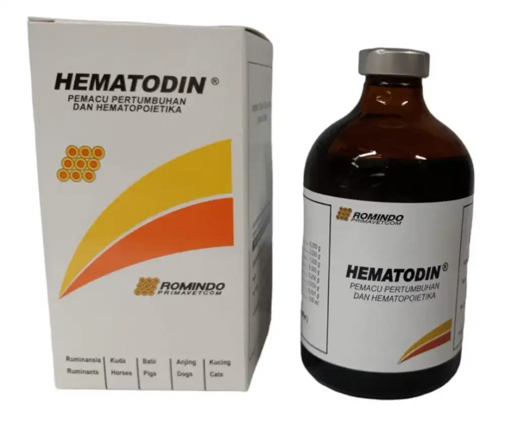 Hematodin obat mengatasi anemia dan pemulihan hewan ternak isi 50 ml