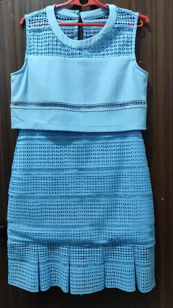 Dress wanita biru