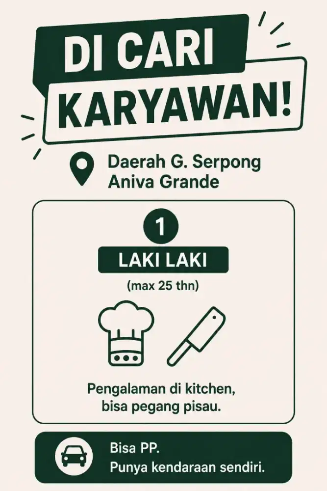 KIRIM CV KE W 4
