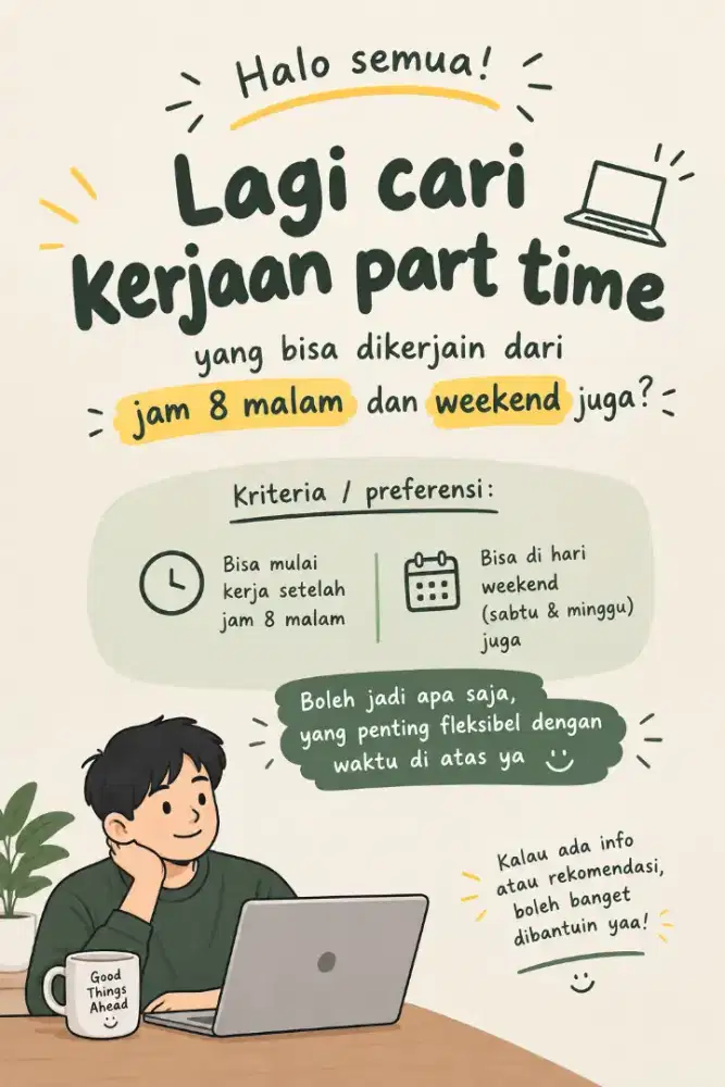 Mencari Pekerjaan Part Time