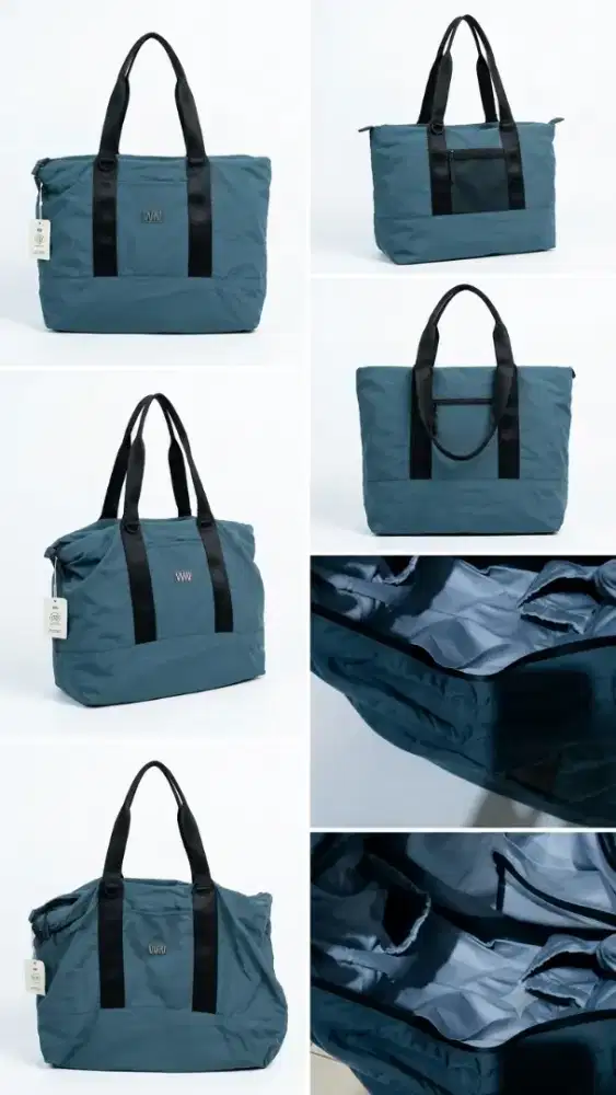 Tas Tote Bag White Noise Baru