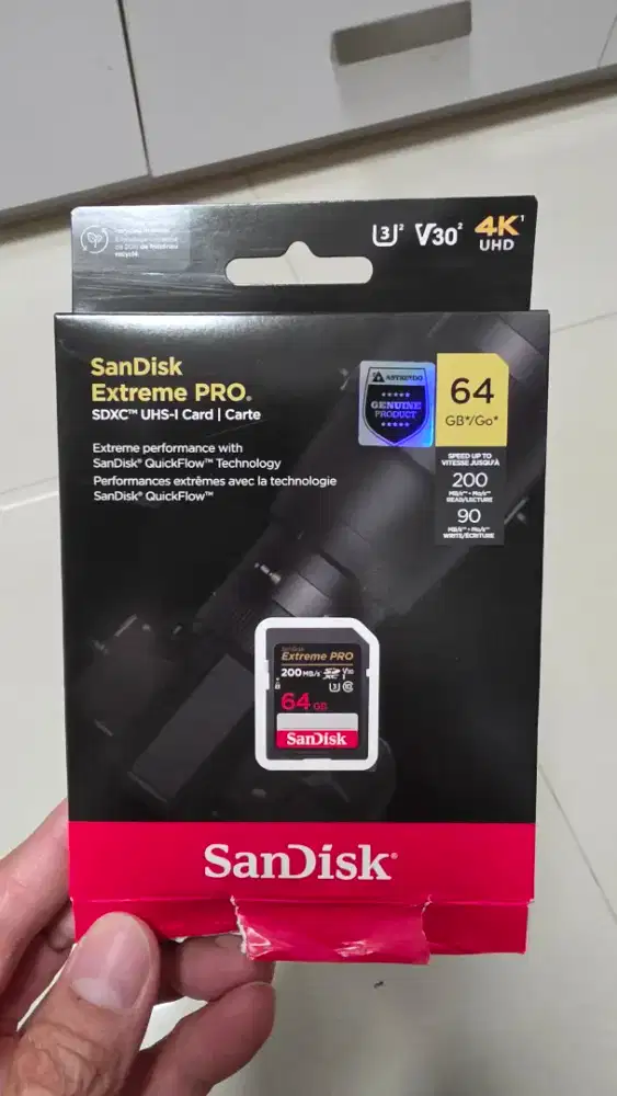 SD Card Sandisk Extreme Pro SDXC UHS 64Gb 200Mb/s