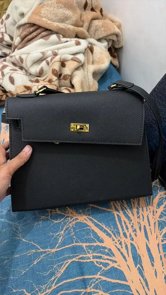 JUAL CEPAT TAS MODEL KELLY HITAM PREMIUM