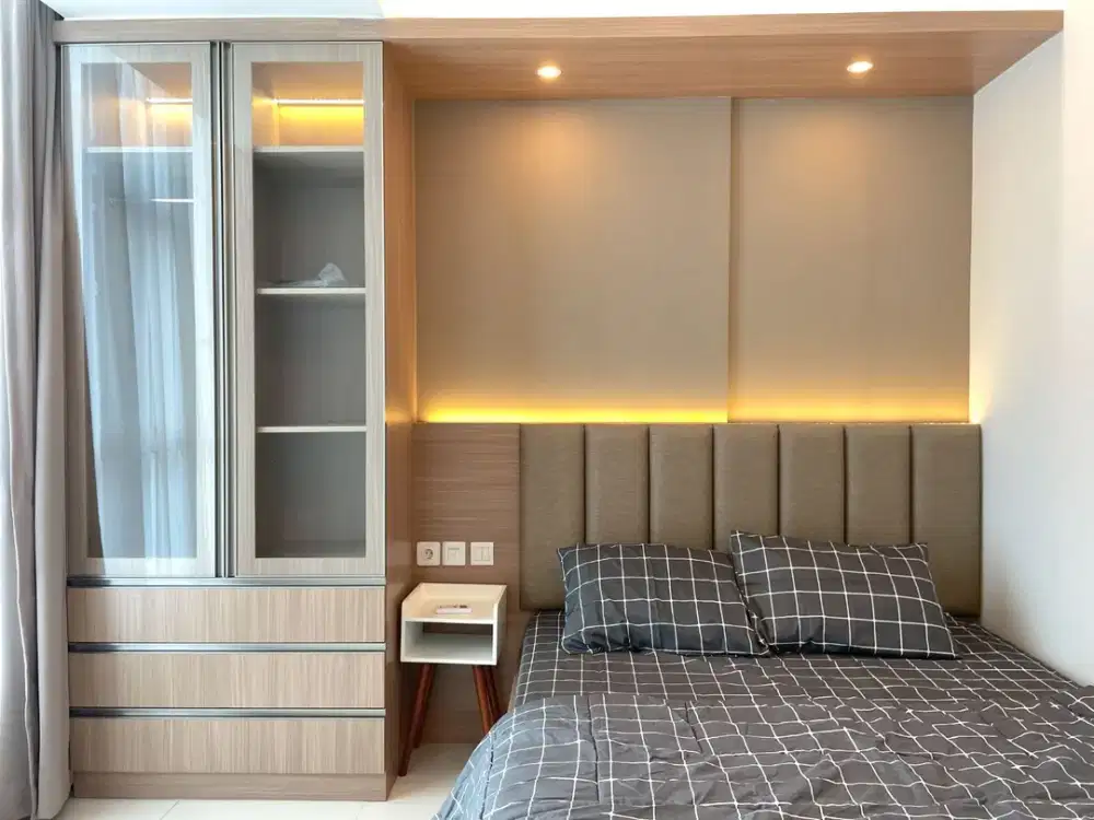 Sewa Apartemen Roseville SOHO & Suite BSD – 1 BR Eksklusif Baru Murah Fully Furnished Electronic