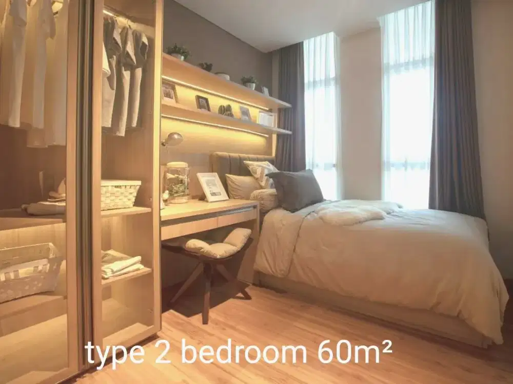 Sewa Apartemen Roseville Soho & Suite BSD – 2 BR Eksklusif Baru Murah Fully Furnished Electronic