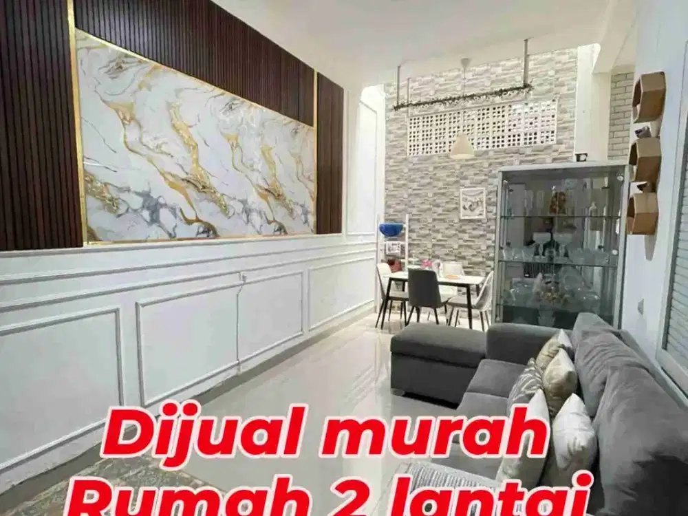rumah 2 lantai minimalis lokasi strategis luas90/150 harga 700juta an di buana soetta