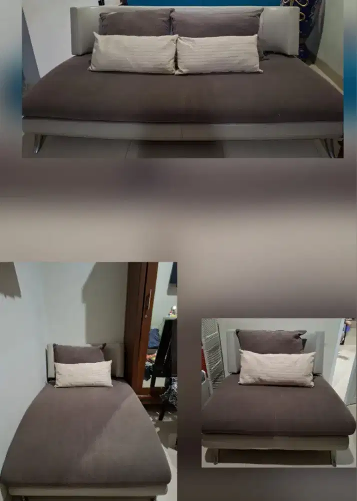 Di jual sofa ruang tamu minimalis, second, kondisi 90%
