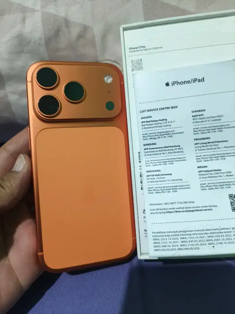 Iphone 17 Pro iBox Garansi ON fullset original mulussss