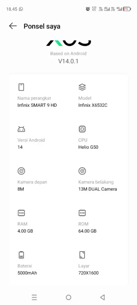 Infinix smart 9 hd 4/64
