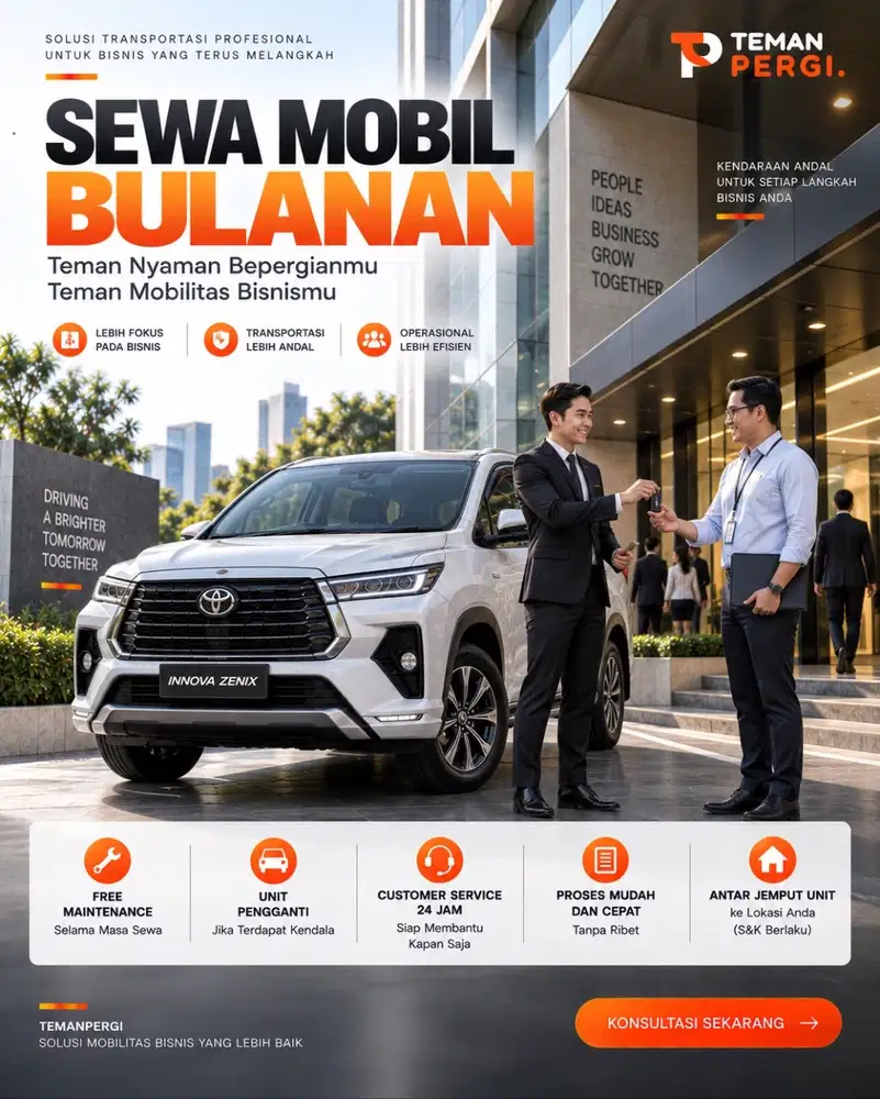 Sewa Mobil Bulanan Lepas Kunci, CS 24 Jam Siap Bantu!