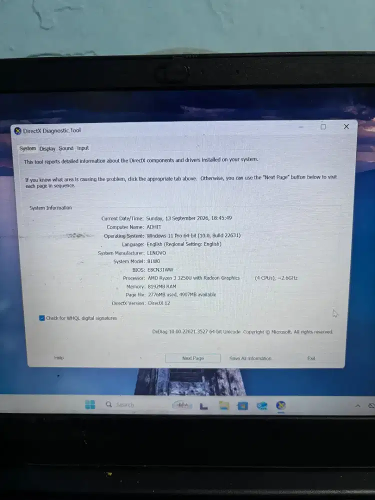 LENOVO IDEAPAD SLIM 3
