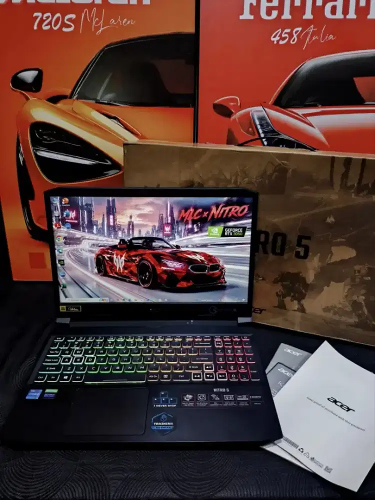 ACER NITRO 5-AN515-57 GEN 11 NVIDIA RTX 3050Ti RGB [RAM 8/512GB GEN11]