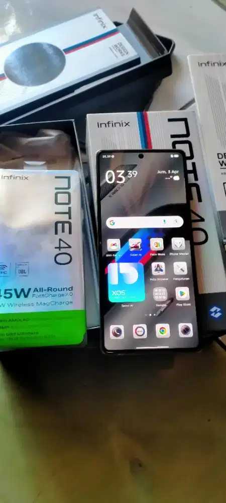 Infinix note 40 8/256 Hp Cas