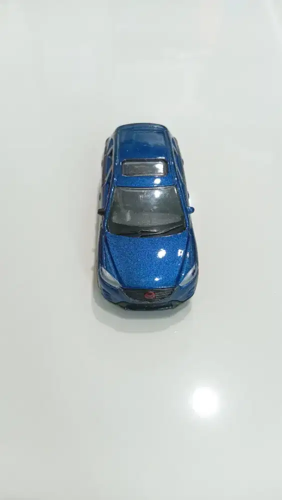 Miniatur Mobil Mazda Biru Langka Eksklusif Singapura