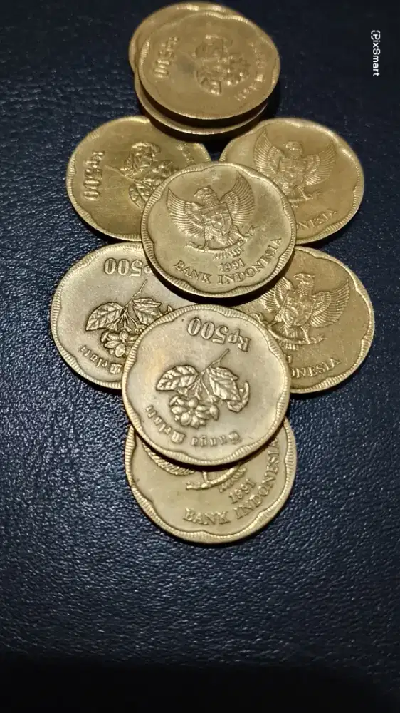 One Cet Old Coint Melati 500 1991 .