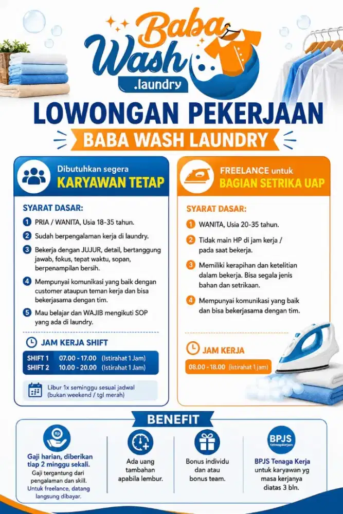 Lowongan Laundry - Tangerang