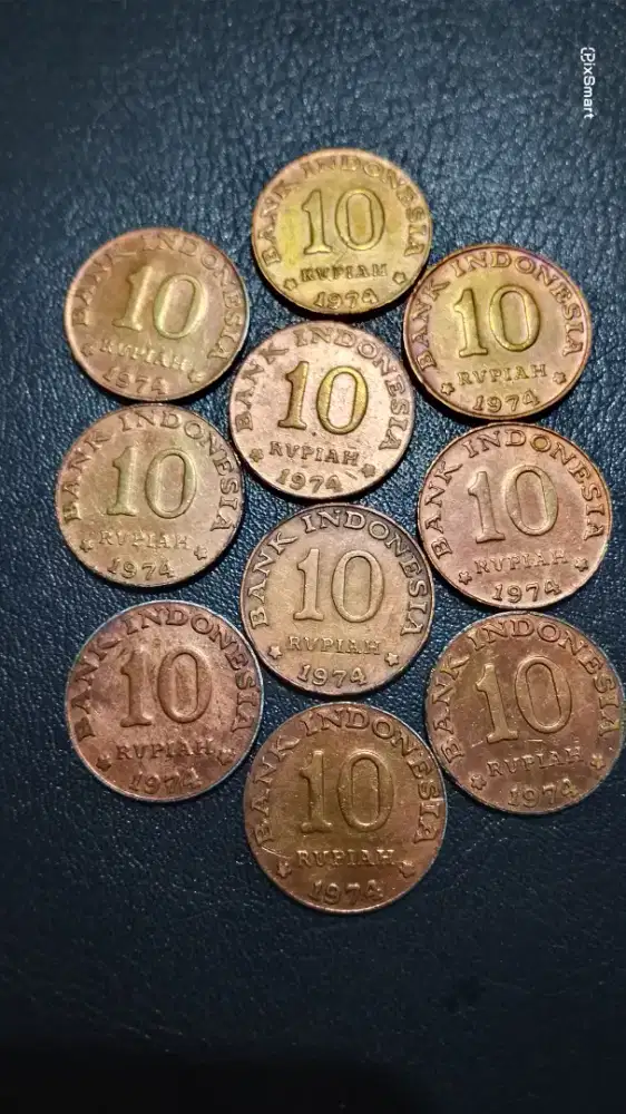Uang Koin Kuno Indonesia Rp10.,1974.