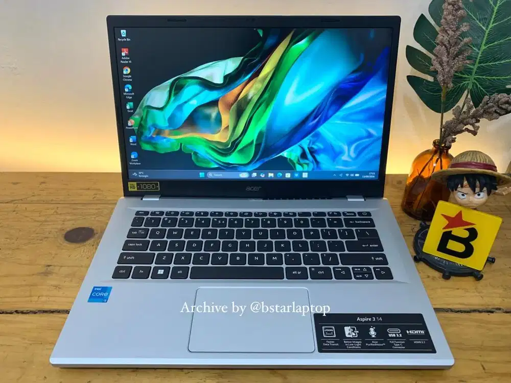 Laptop Acer Aspire 3 14 Core i3-N305 RAM 8 LPDDR5 / 512 FullHD Jernih